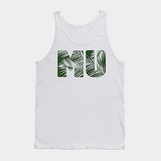 Mu Leaf Letters Tank Top